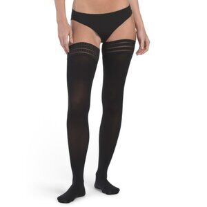 FALKE Black Made In Germany Pure Matt 50 Stay Up Tights